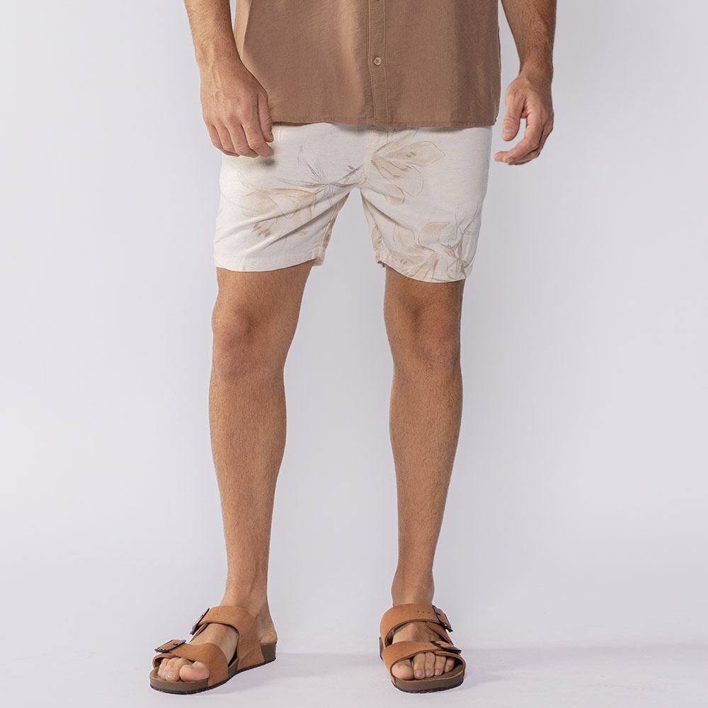 Short Masculino De Linho Thing Floral 2