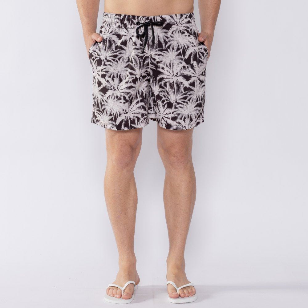 Shorts Tactel Estampado Marc Alain Black25-03
