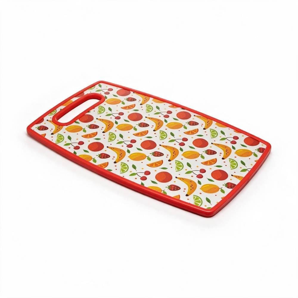 Tábua para Corte de Plástico Lyor 30 cm - Frutas Vermelha