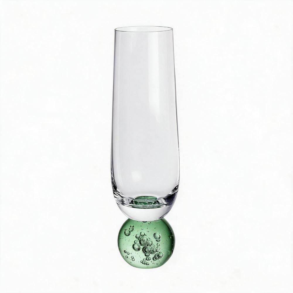Taça para Champagne Milano de Vidro 300Ml Hauskraft - Verde