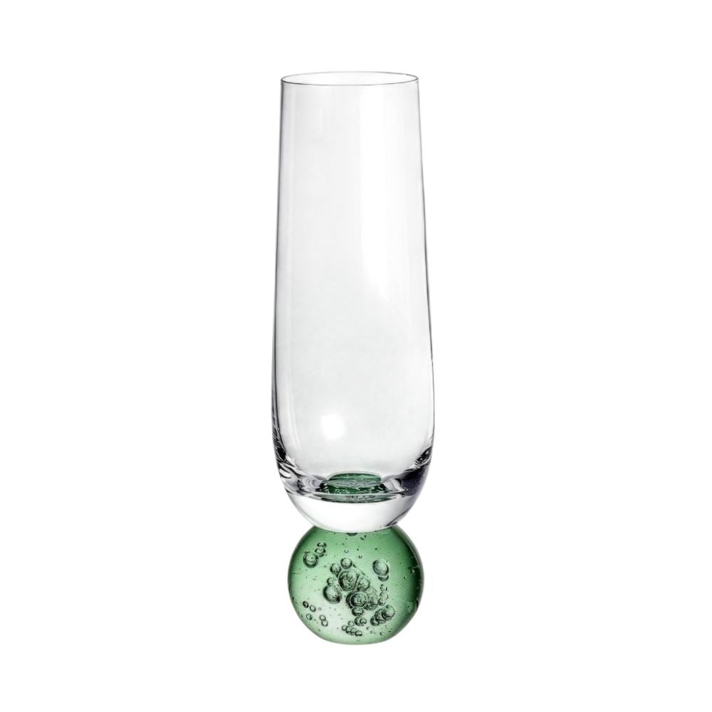 Taça para Champagne Milano de Vidro 300Ml Hauskraft - Verde