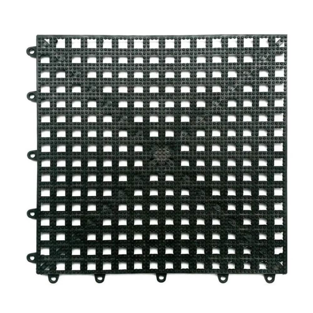 Tapete Modulado Acqua Kap 30X30 cm 6 Peças Havan Casa - Preto