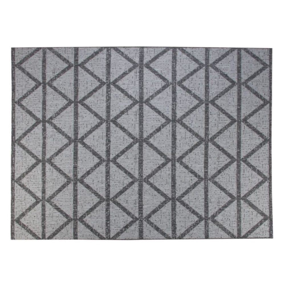 Tapete Quarto e Sala Amazonas Sisal 2,00X3,00M Havan Casa - Cinza Geométrico