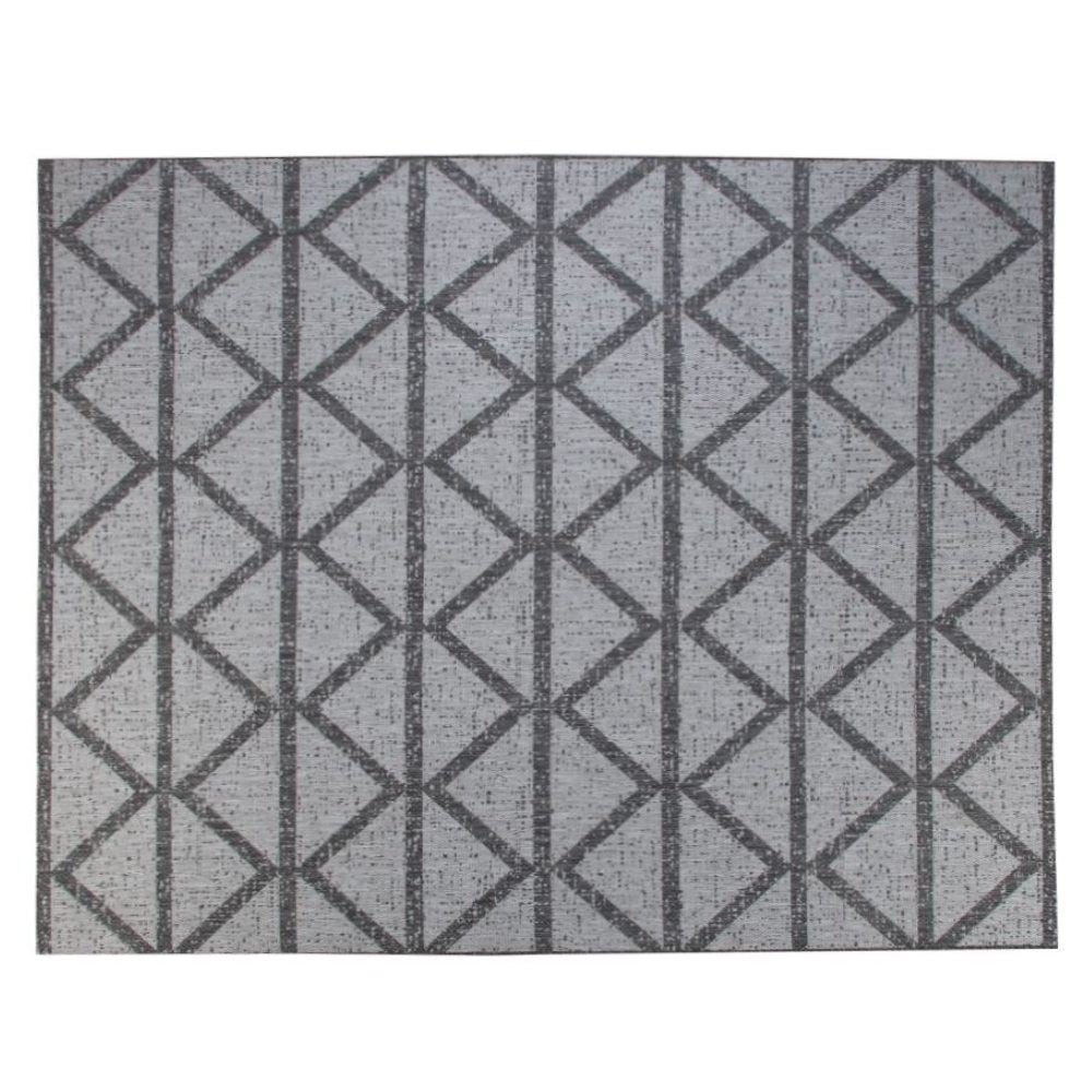 Tapete para Quarto e Sala Amazonas Sisal 2,50X3,00M Havan Casa - Cinza Geométrico B3061 5038