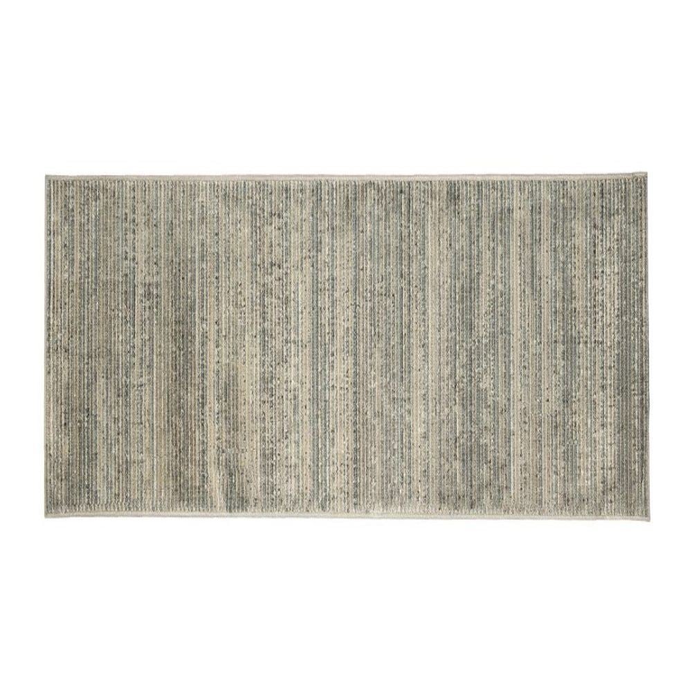 Tapete para Quarto e Sala 60Cm X 1,00M Belga Havan Casa - Listras Cinza e Bege