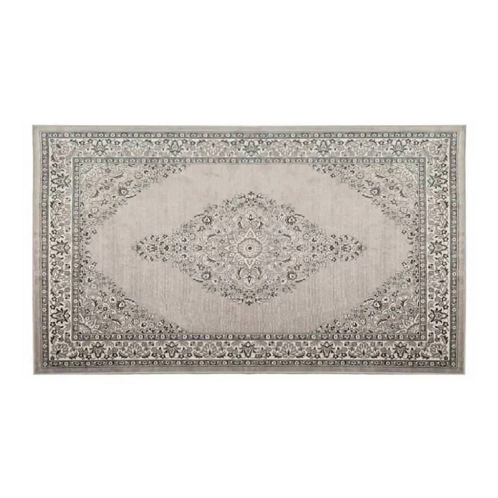 Tapete para Quarto e Sala 60Cm X 1,00M Belga Havan Casa - Moldura Cinza