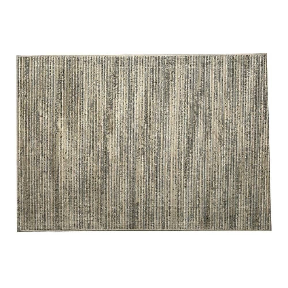 Tapete Para Quarto E Sala 1,40X2,00 M Belga Havan Casa - Listras Cinza E Bege