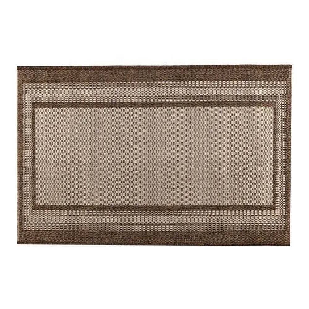 Tapete Para Cozinha 1,00X1,50 M Cancun Sisal Havan Casa - Bordas Marrom