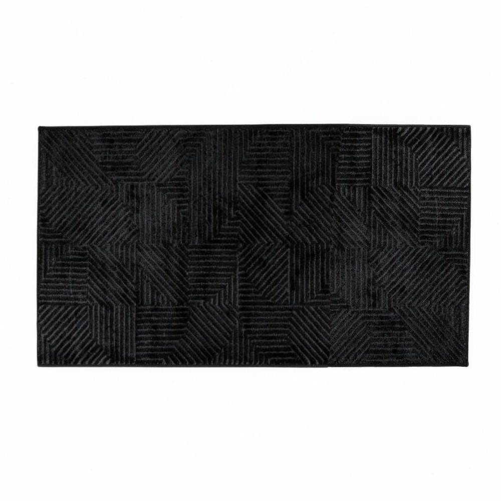 Tapete para Quarto e Sala 57Cm X 1,00M Lucca Havan Casa - Antracite Elegance