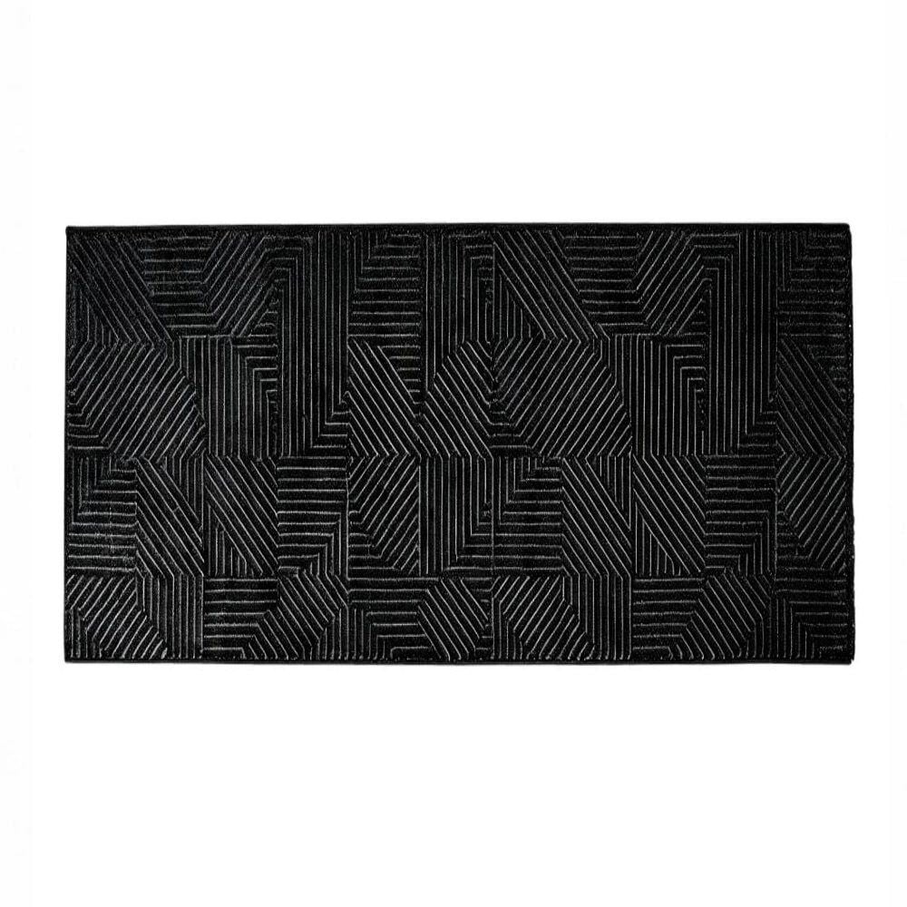Tapete para Quarto e Sala 57Cm X 1,00M Lucca Havan Casa - Antracite Elegance 
