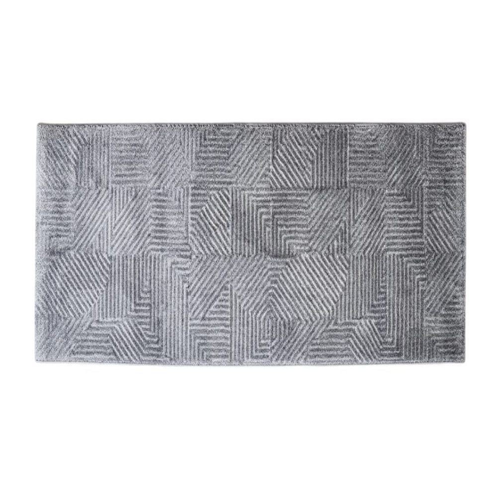 Tapete para Quarto e Sala 57Cm X 1,00M Lucca Havan Casa - Cinza Elegance 