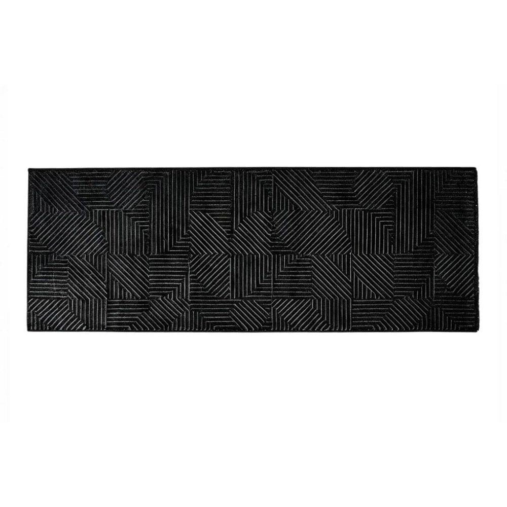 Tapete Passadeira Lucca 57Cm X 1,00M Havan Casa - Antracite Elegance 