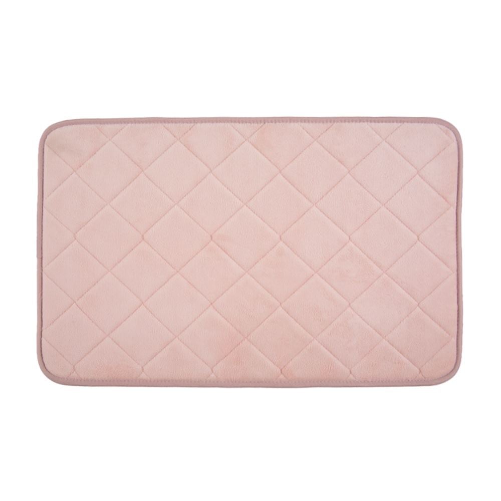 Tapete para Banheiro 50X80 cm Majestic Havan Casa - Rosa pálido