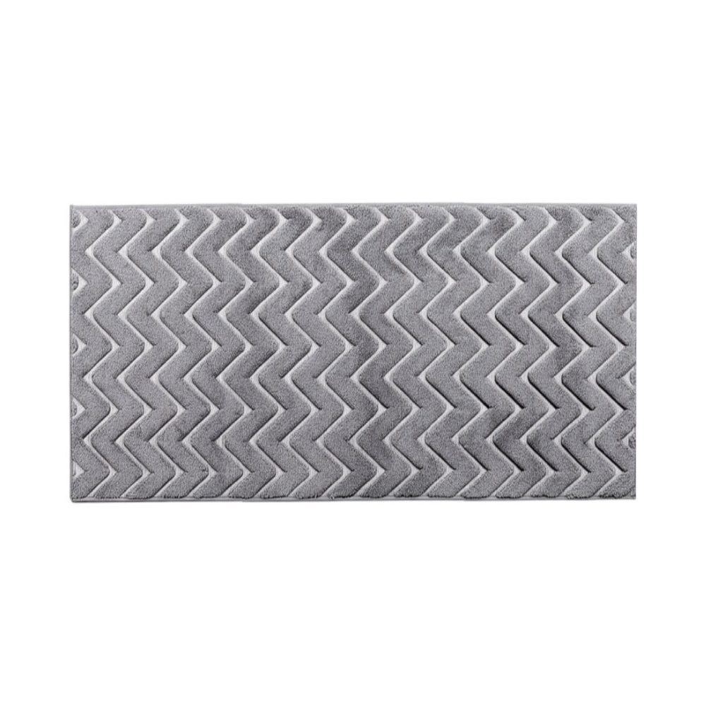 Tapete para Quarto e Sala 80Cm X 1,50M Milano Havan Casa - Cinza Chevron