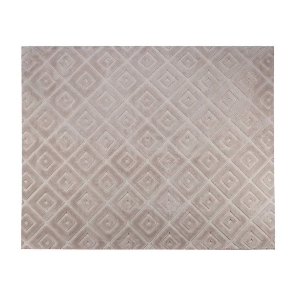 Tapete Para Quarto E Sala 2,00X2,50 M Milano Havan Casa - Bege Losango
