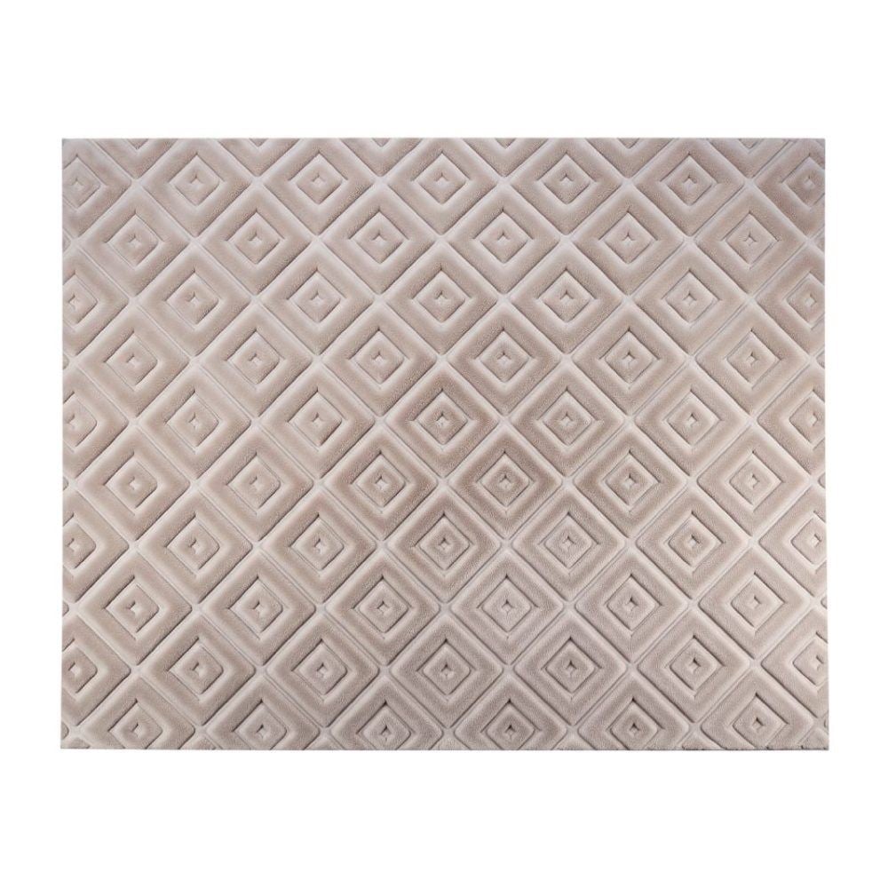 Tapete para Quarto e Sala 2,00X2,50M Milano Havan Casa - Bege Losango