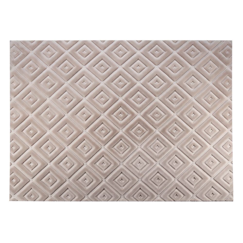 Tapete para Quarto e Sala 2,00X3,00M Milano Havan Casa - Bege Losango