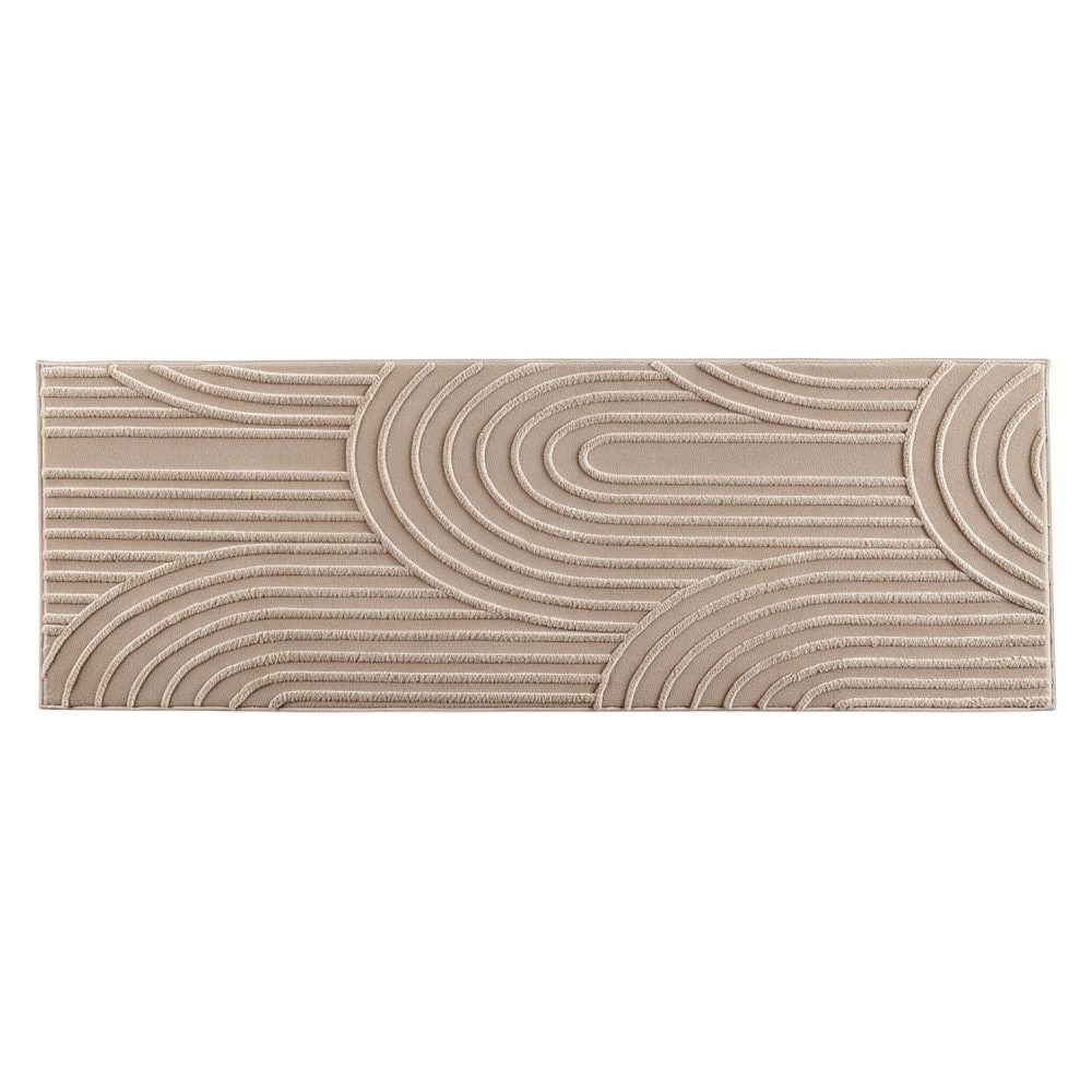 Tapete Passadeira Bellagio 60Cm X 1,80M Havan Casa - Bege Flow