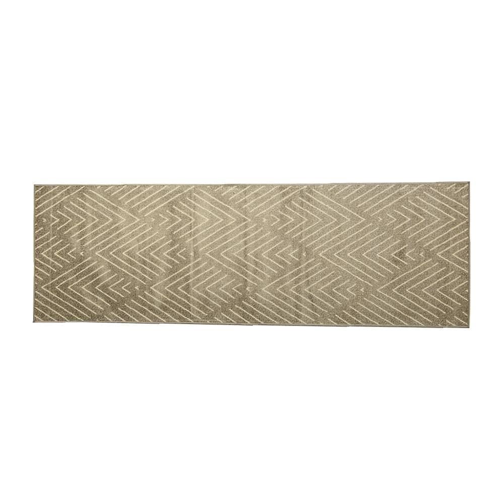 Tapete Para Quarto Ou Sala 0,68X2,10 M Faro Havan Casa - Escamas Cinza E Bege