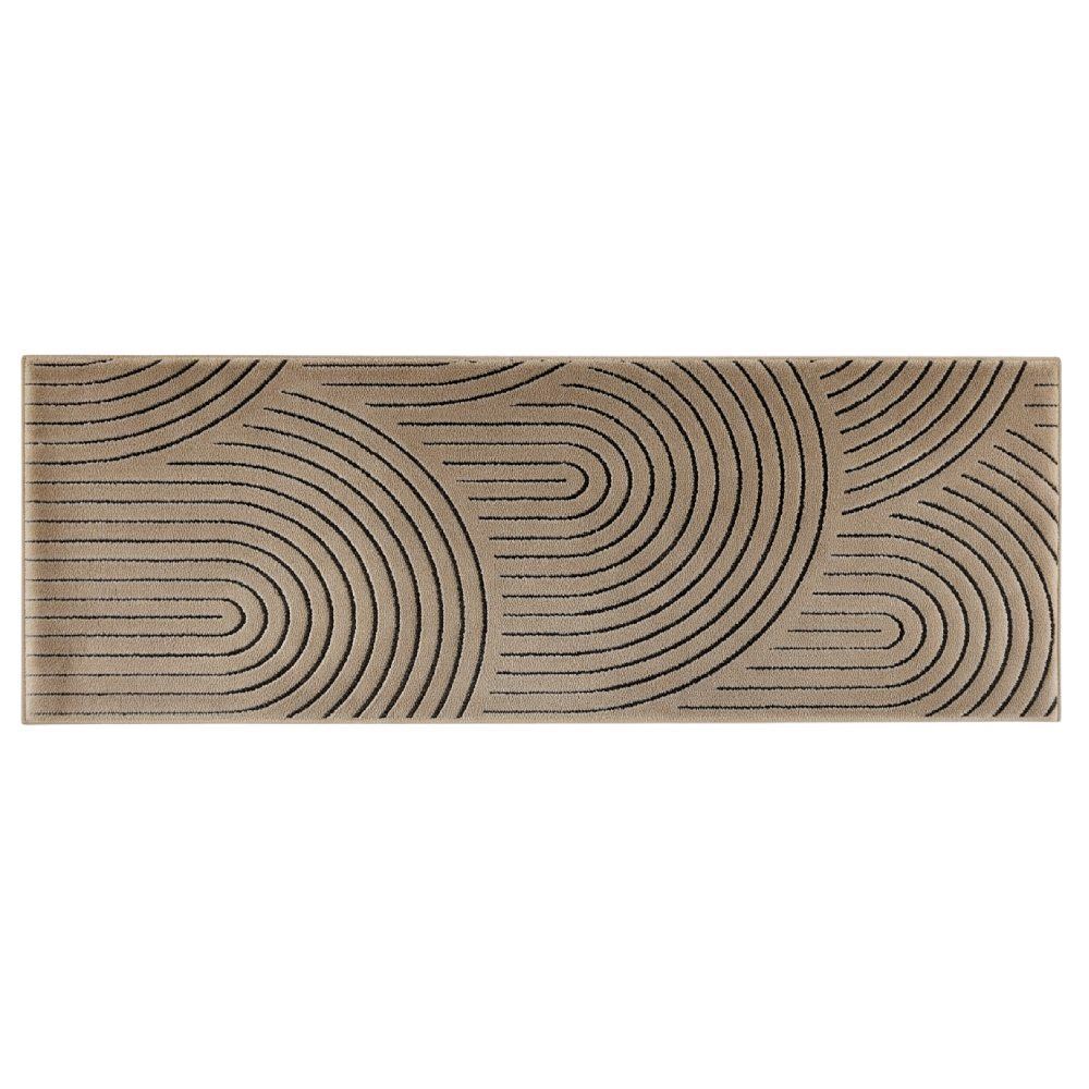Tapete Passadeira Faro 68Cm X 2,10M Havan Casa - Arcos Caramelo