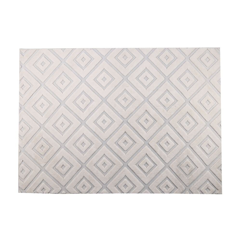 Tapete Para Quarto E Sala 1,40X2,00 M Milano Havan Casa - Marfim Losango