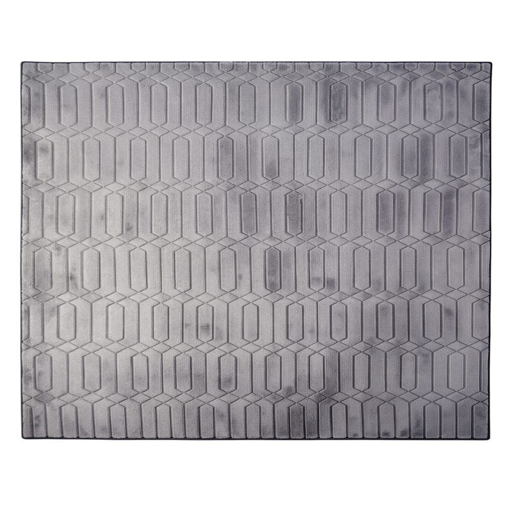 Tapete para Quarto e Sala Bellagio 2,00X2,50M Havan Casa - Hexágono Chumbo