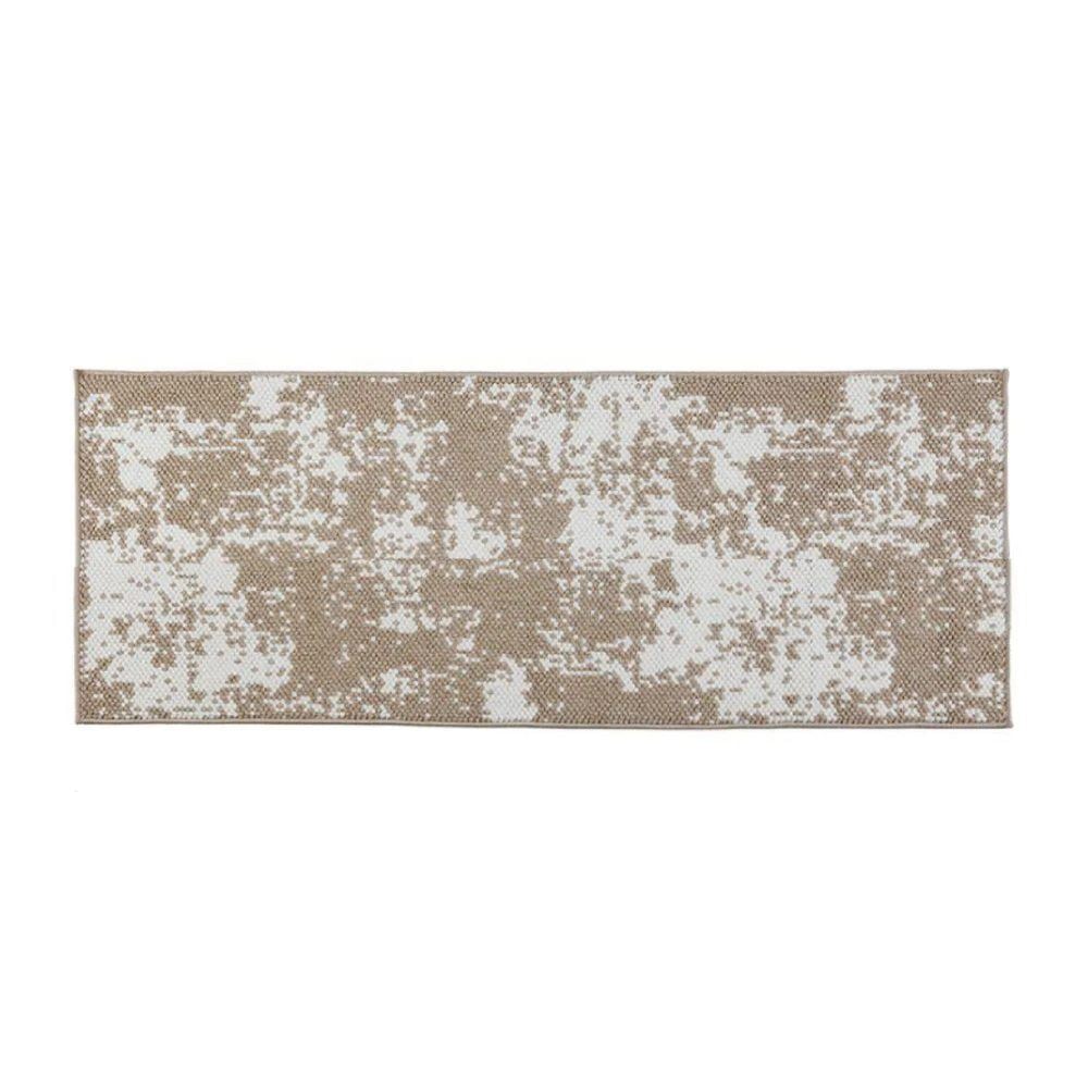 Tapete Passadeira 66Cm X 1,80M Positano Havan Casa - Bege e Branco 32