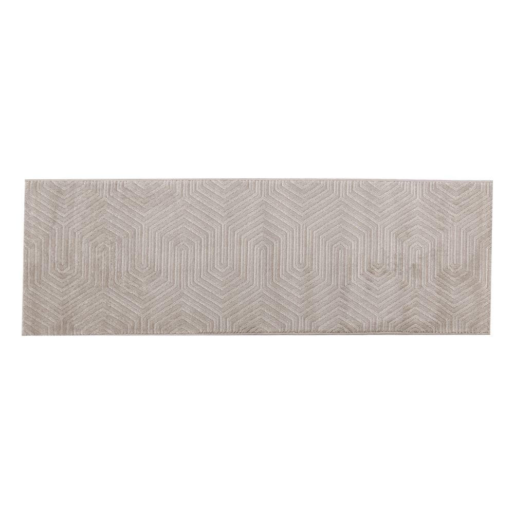 Tapete para Quarto e Sala 60Cmx1,80 m Platinium Havan Casa - Cinza Com Bege
