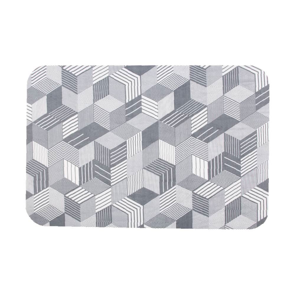 Tapete para Quarto e Sala Tecil 40X60 cm Havan Casa - 3D Cinza