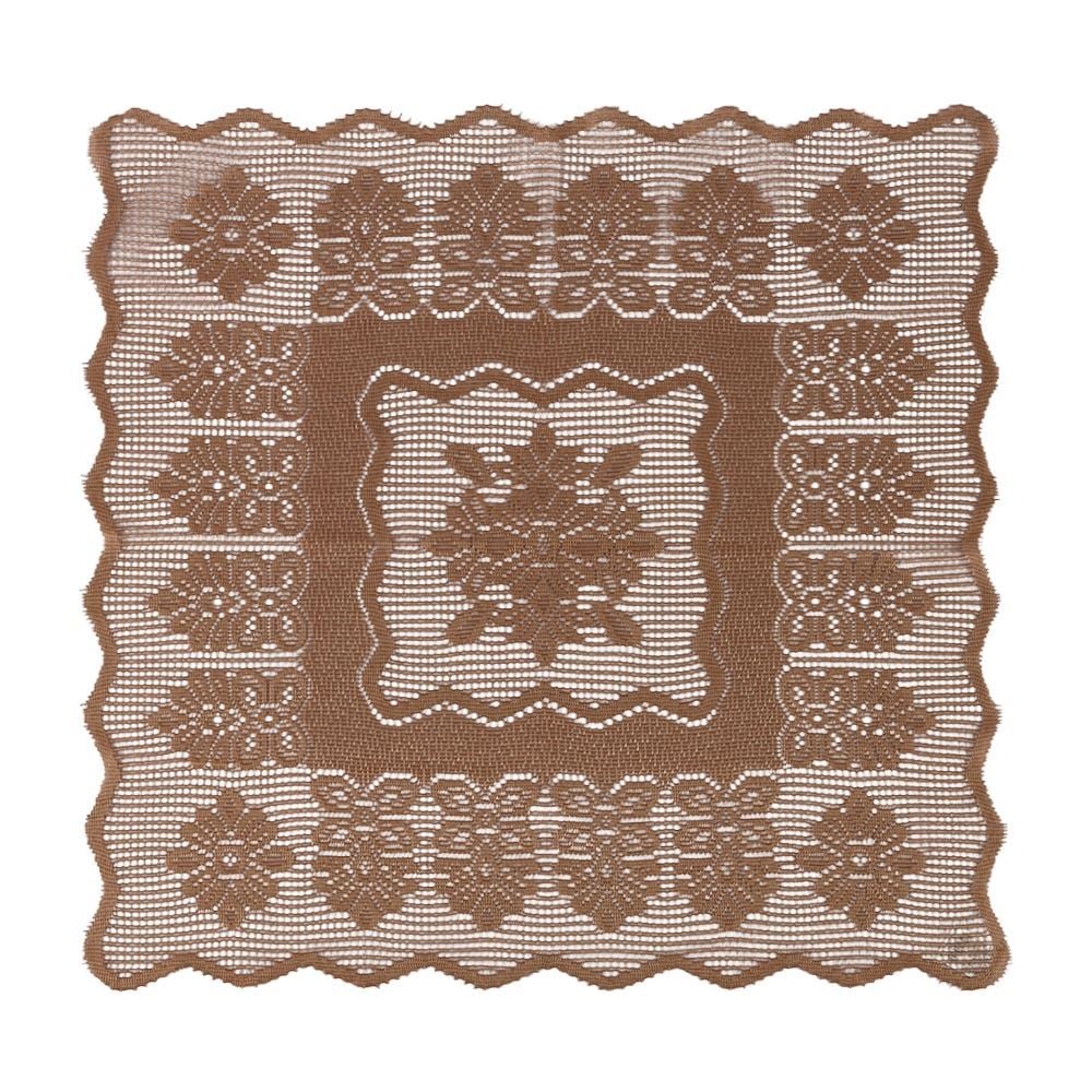 Toalha Centro de Mesa Quadrada 75Cm X 75Cm Arabesco Havan - Taupe