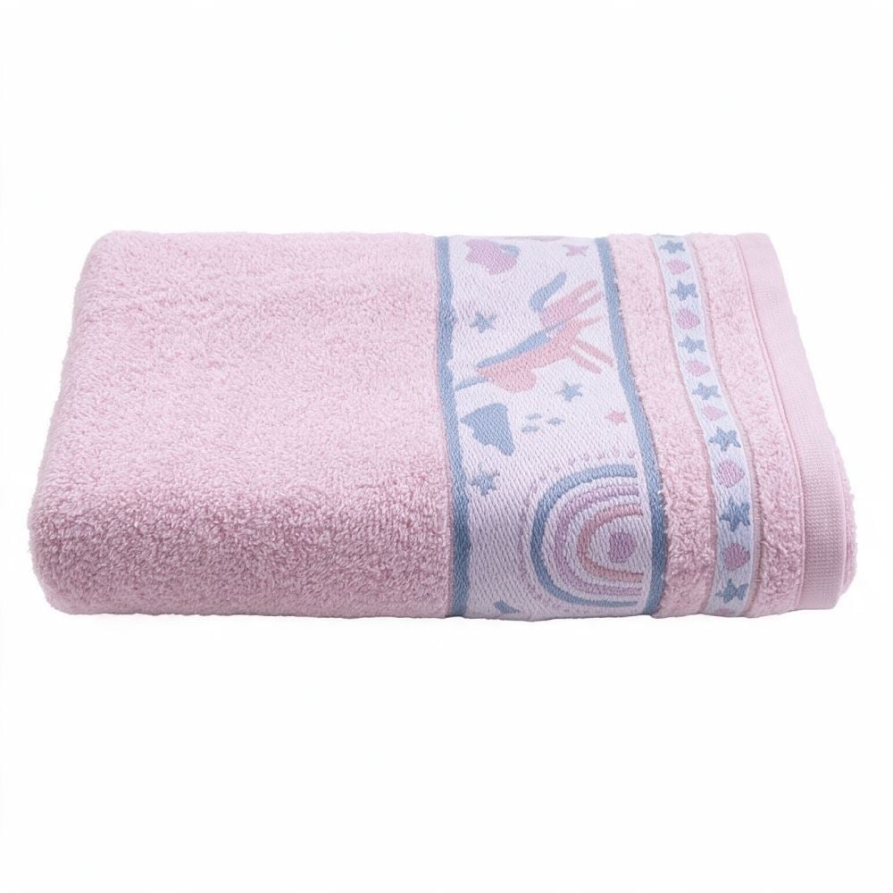 Toalha de Banho Infantil 68X1,10M Havan Kids - Unicórnio Rosa