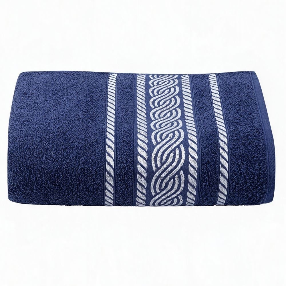 Toalha de Banho 100% Algodão Napole Havan Casa - Azul Marinho