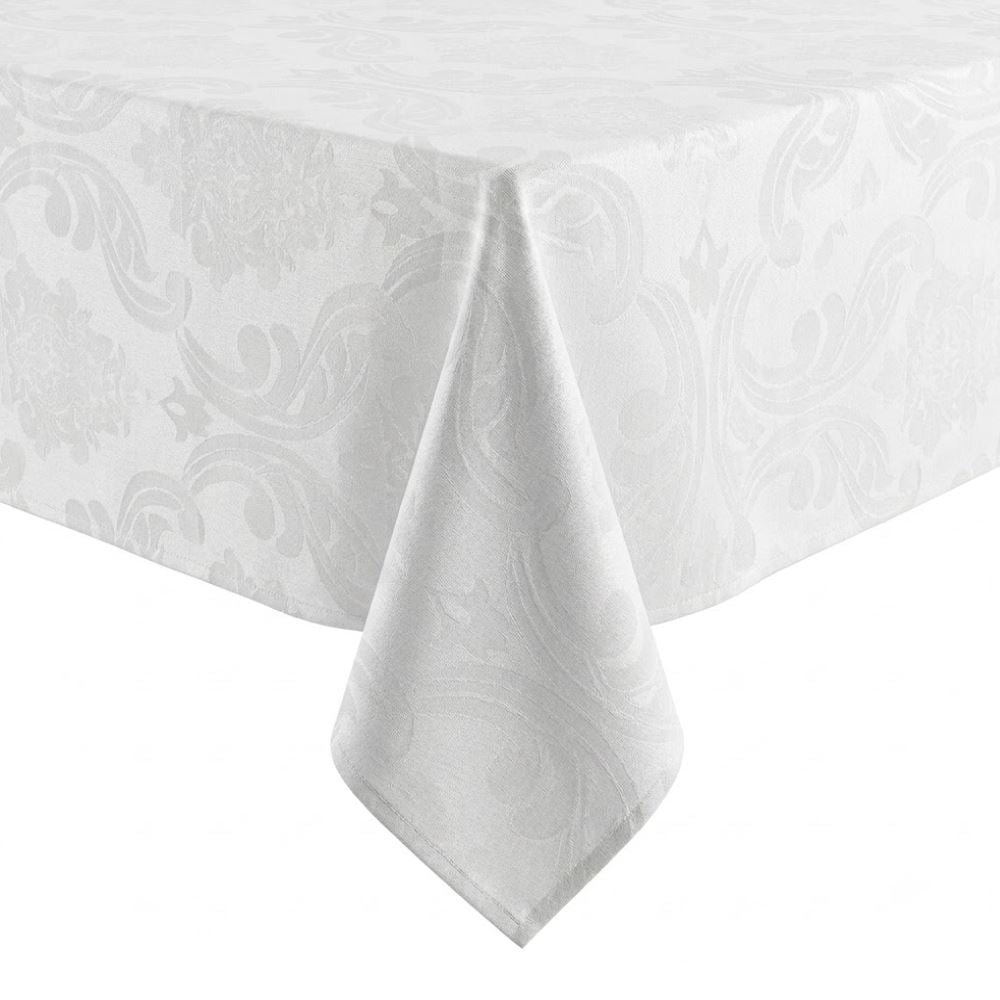 Toalha de Mesa 1,35 X 1,35 m Elegance Havan Casa - Arabesco Branco