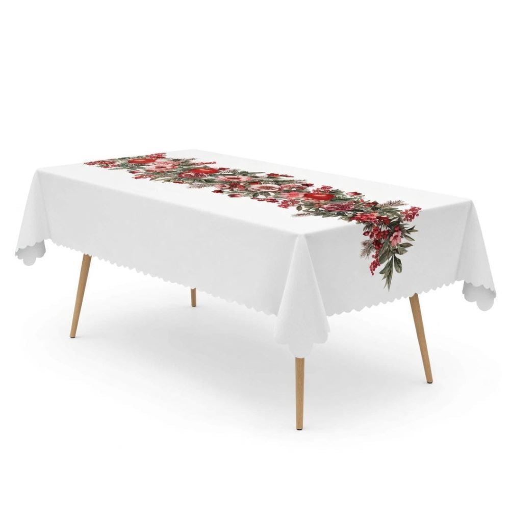  Toalha de Mesa Retangular 1,40M X 2,50M Estampada Havan Casa - Romã