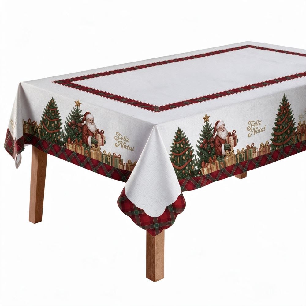 Toalha de Mesa Retangular Natal Encantado 1,40X2,50M Havan Casa - Noel