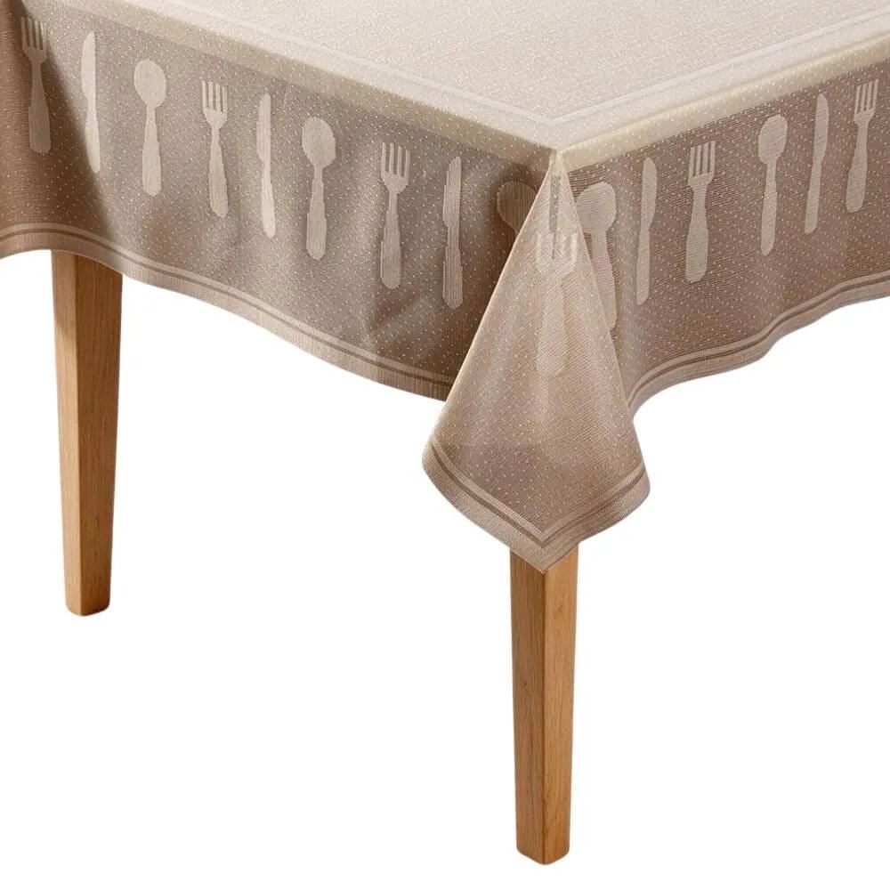 Toalha de Mesa Retangular 150X220m Madri Havan Casa - Bege