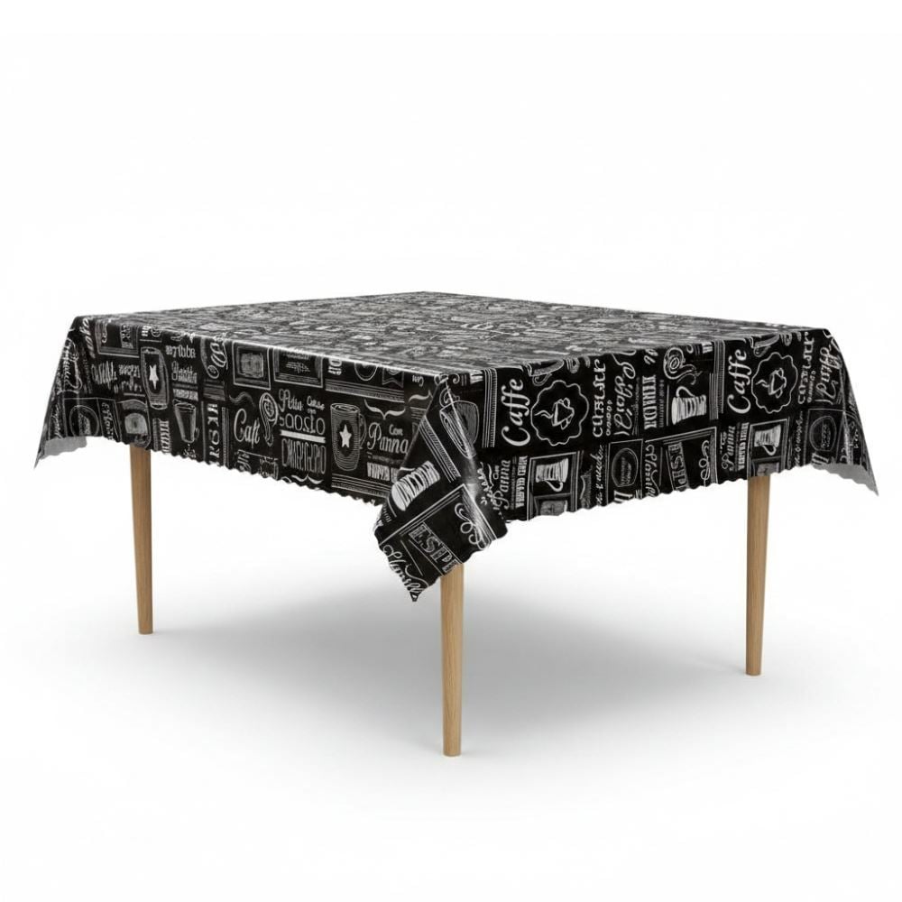 Toalha de Mesa Térmica 1,38M X 3,00M Salehtex - Café Expresso Preto
