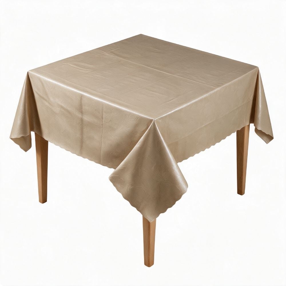 Toalha de Mesa Térmica Quadrada 1,38X1,38M Salehtex - Palha