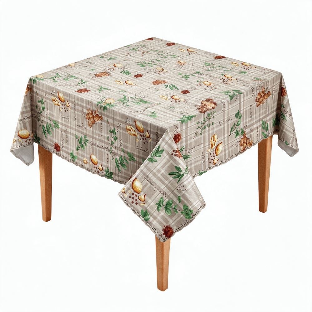 Toalha de Mesa Térmica Quadrada 1,38X1,38M Salehtex - Temperos