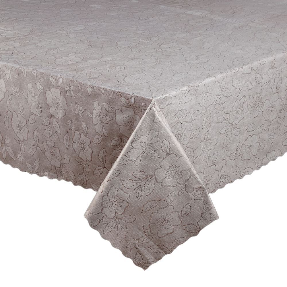 Toalha de Mesa Térmica 1,38X2,50 m Salehtex - Bege Jacquard