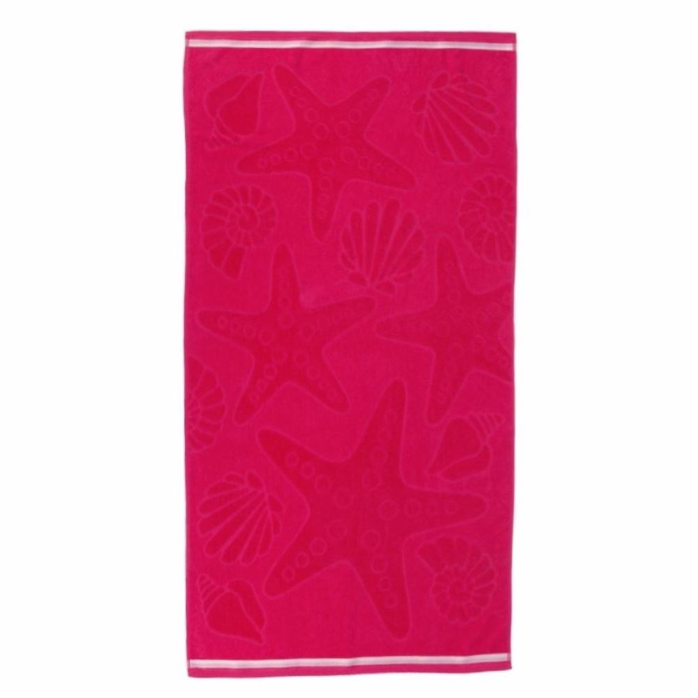 Toalha de Praia Ipanema 100% Algodão Havan Casa - Fundo Do Mar Pink