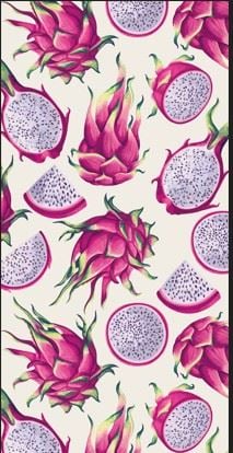 Toalha de Praia Aveludada 100% Algodão Döhler - PITAYA