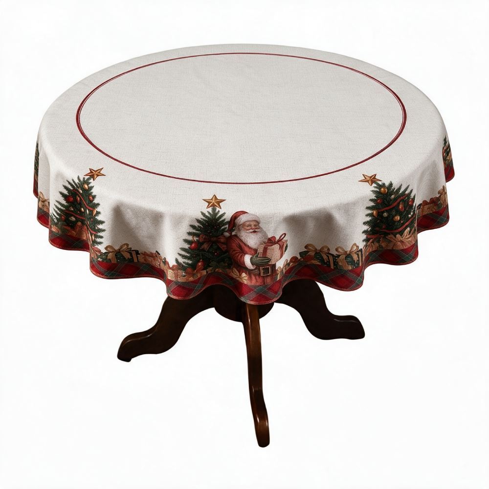 Toalha de Mesa Redonda Natal Encantado 1,50M Havan Casa - Noel