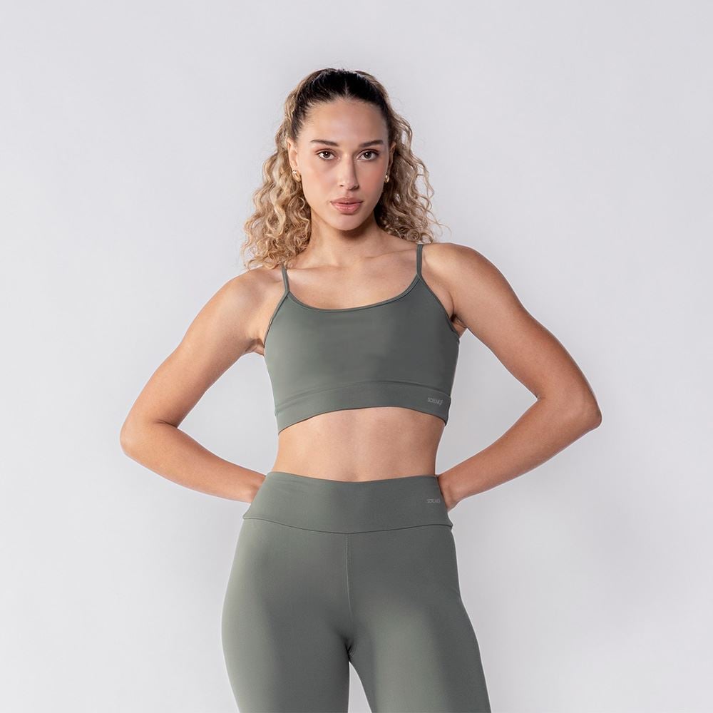 Top Feminino De Alça Básico Scream Verde