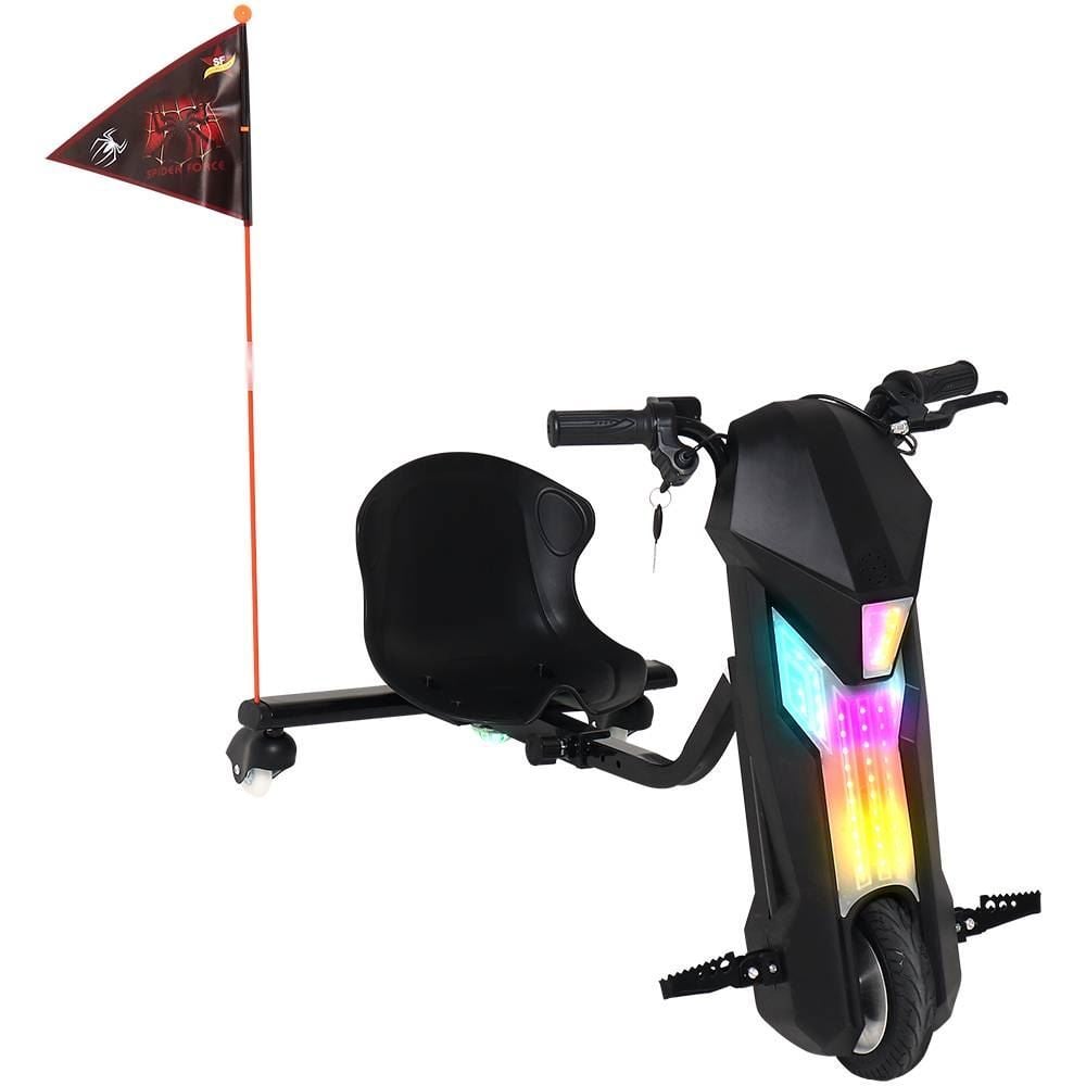 Triciclo Elétrico Drift 250W com 3 Velocidades - Preto