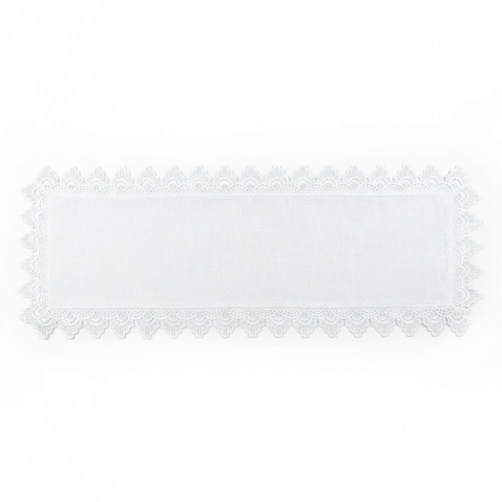 Trilho de Mesa 40Cm X 1,30M Renda Guipir Havan Casa - Paris