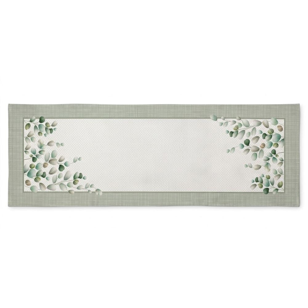 Trilho de Mesa 45 X 1,20 m Clean Renova Döhler - Folhas Verdes