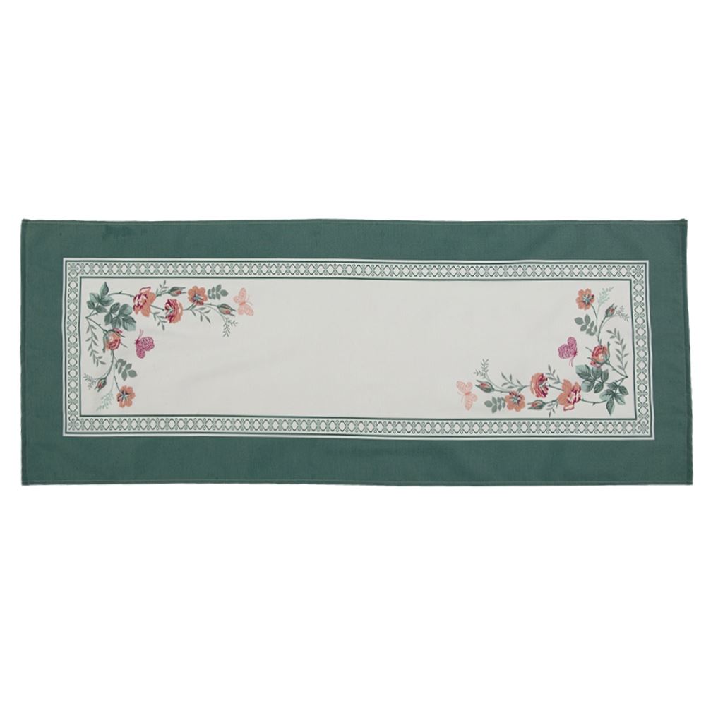 Trilho de Mesa Athenas 45Cm X 1,20M Dohler - Borboletas Floral