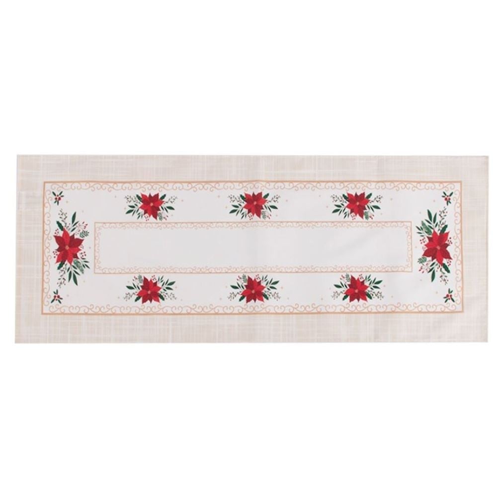Trilho de Mesa Natal Athenas 35X1,00M Döhler - Flor De Natal