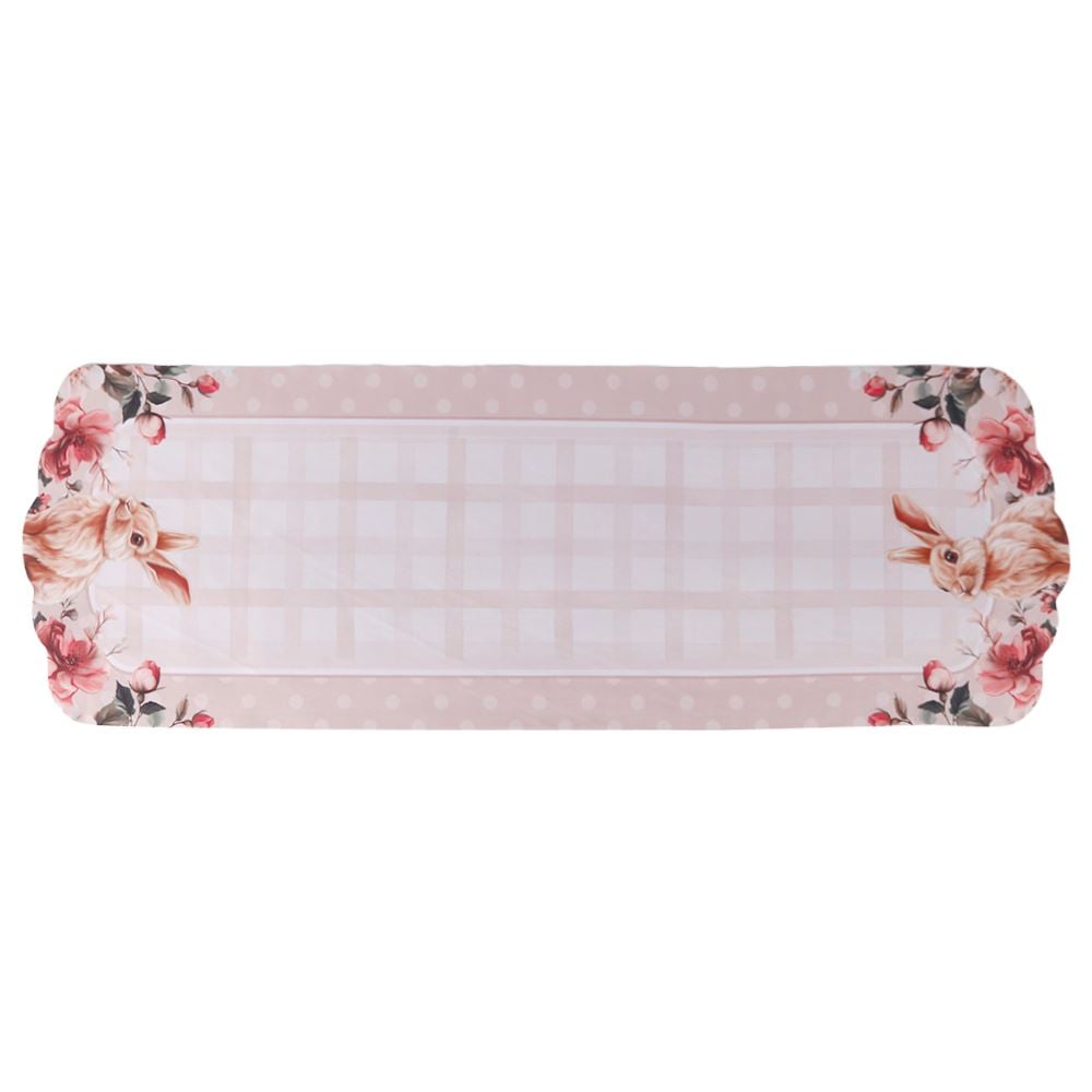 Trilho de Mesa Páscoa 40Cm X 1,20M Havan Casa - Floral Poa Rosa